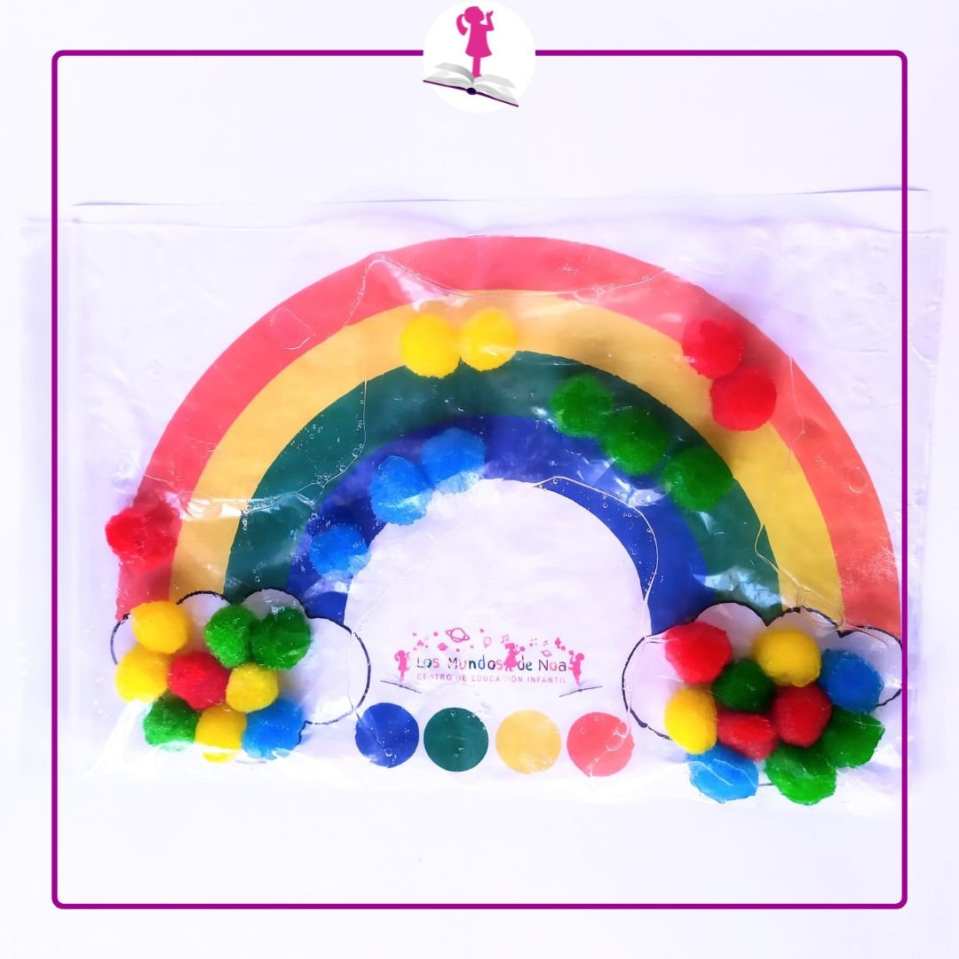 Arcoiris con colitas de colores