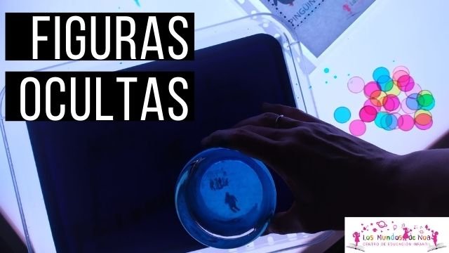 encontrar figuras en una bandeja con liquido negro