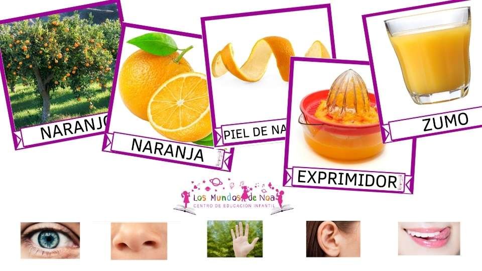 tarjetas de la naranja