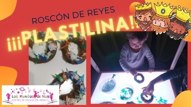 hacer un roscon de reyes con plastilina
