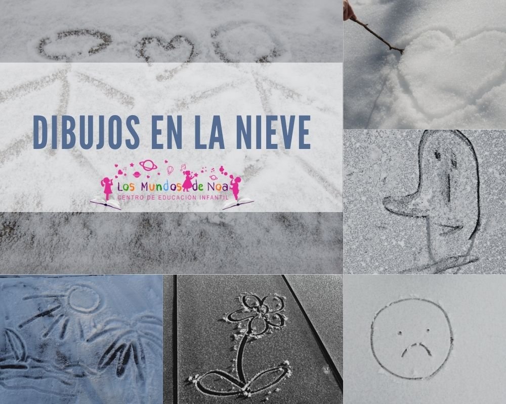 dibujos simples en la nieve