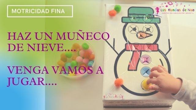 actividad muñeco de nieve con caja reciclada