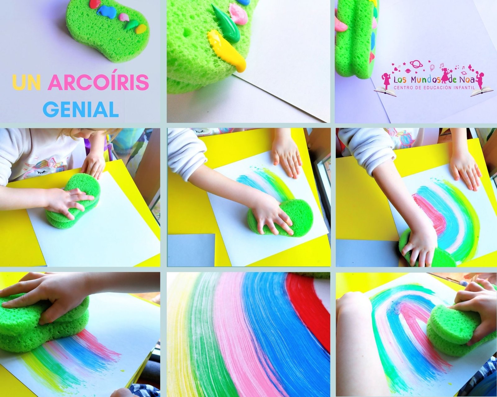 actividad infantil arcoíris de colores