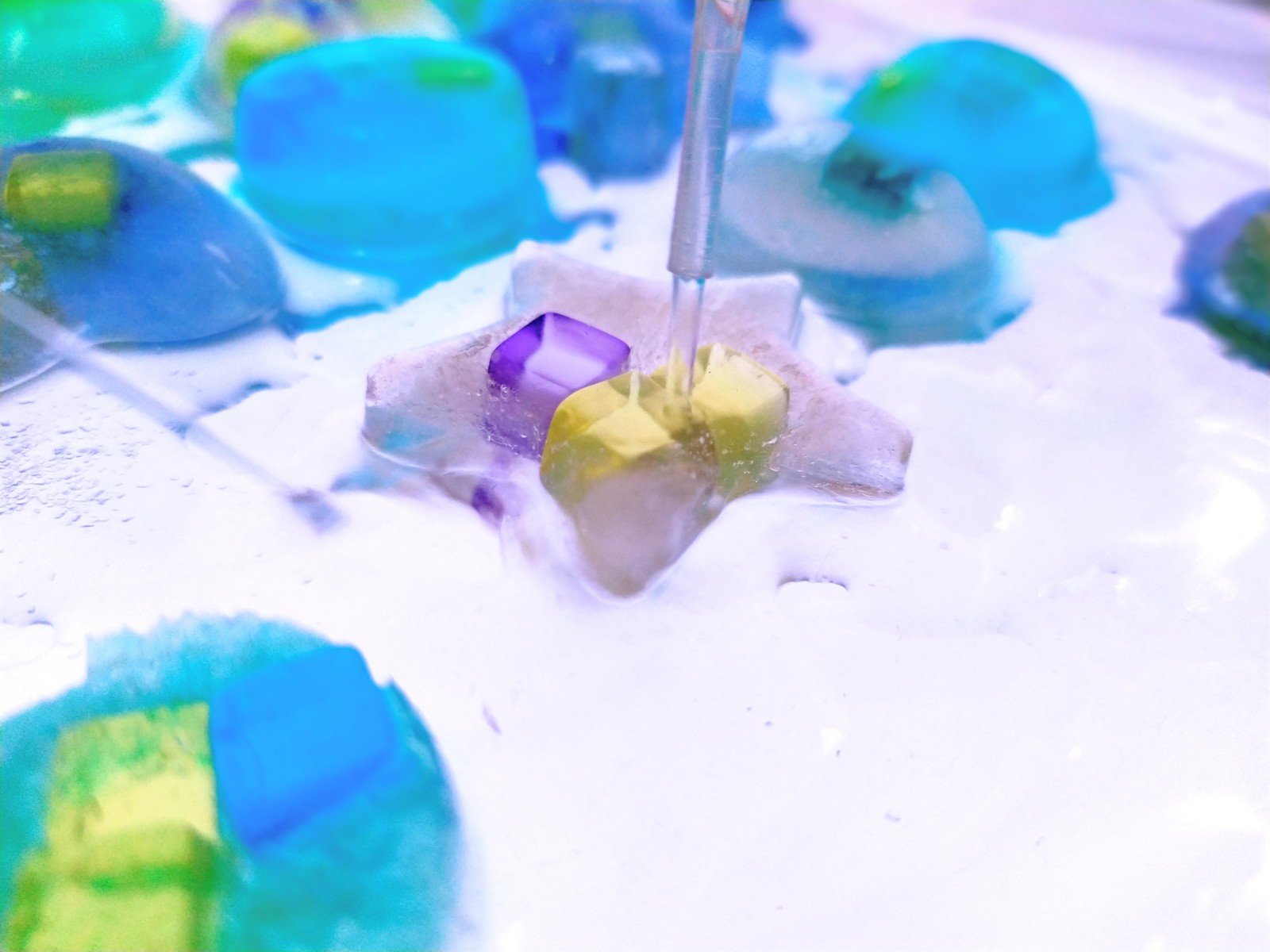 figuras de hielo para actividad infantil