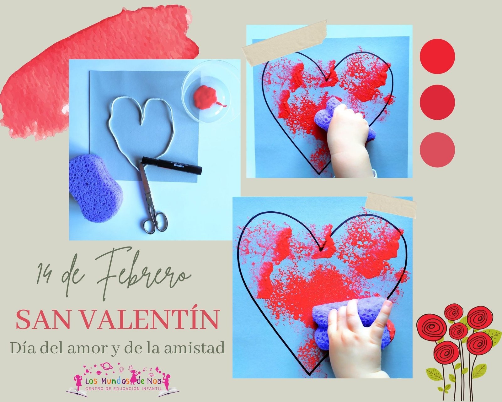 Manualidad San Valentin infantil