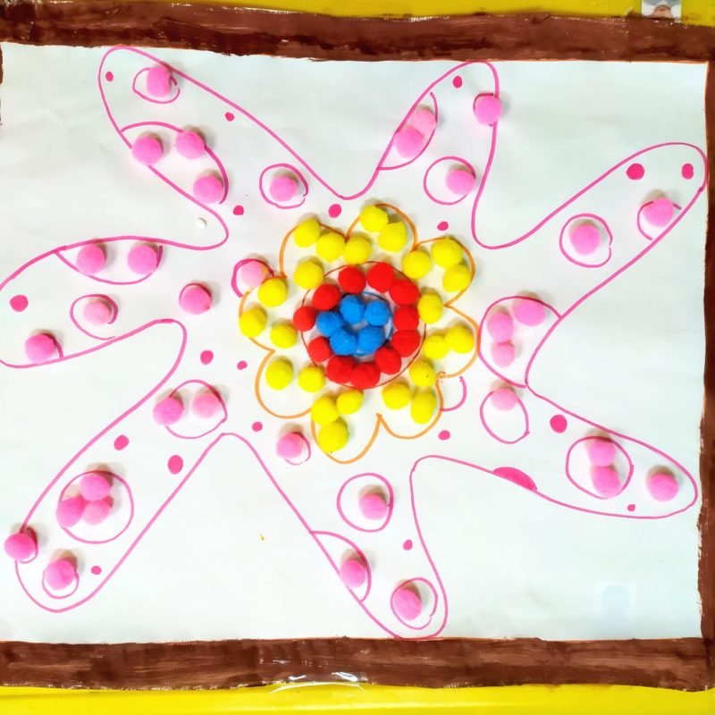 Obra de Yayoi Kusama para niños. Clase de 1-2 años