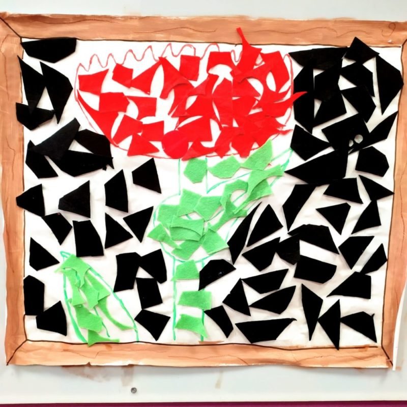 Obra de Yayoi Kusama para niños. Clase de 2-3 años