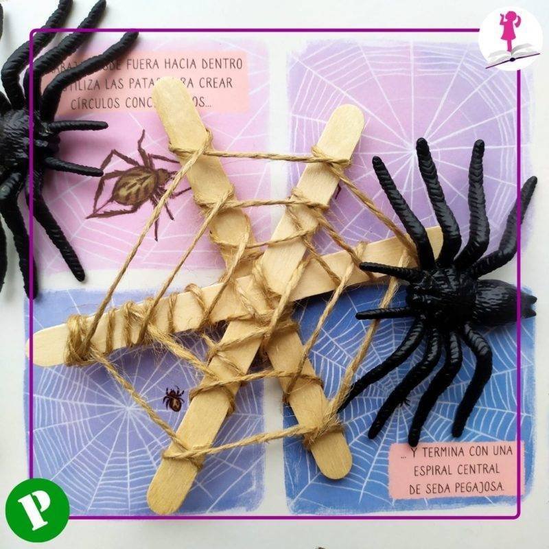 araña de plástico