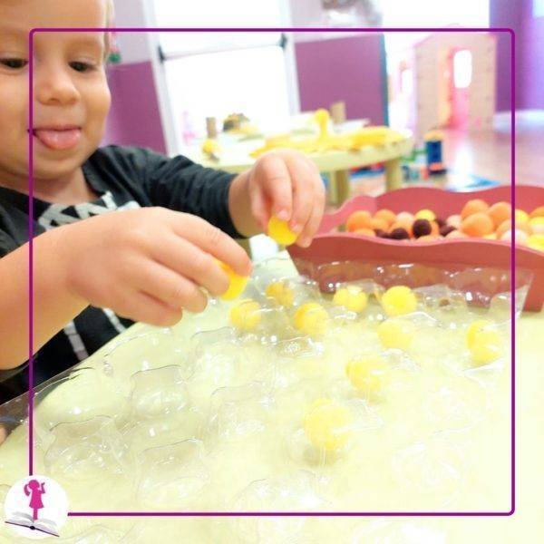 actividad infantil del color amarillo