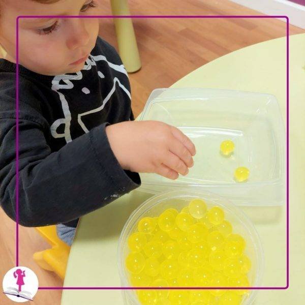 actividad infantil del color amarillo