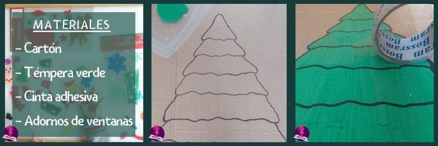 materiales para actividad de arbol de navidad