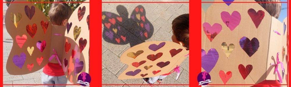 corazones en carton