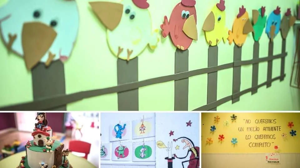 Mural Actividad Infantil Mariposas