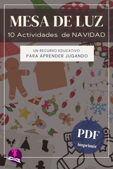 Actividades de Navidad para mesa de luz
