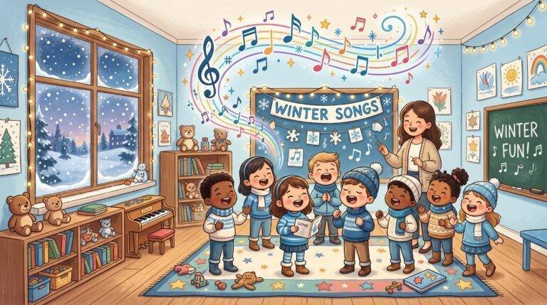 Canciones invierno — actividad infantil Los Mundos de Noa