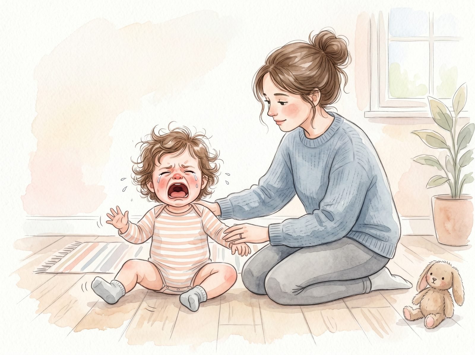 Niña 18-24m en rabieta