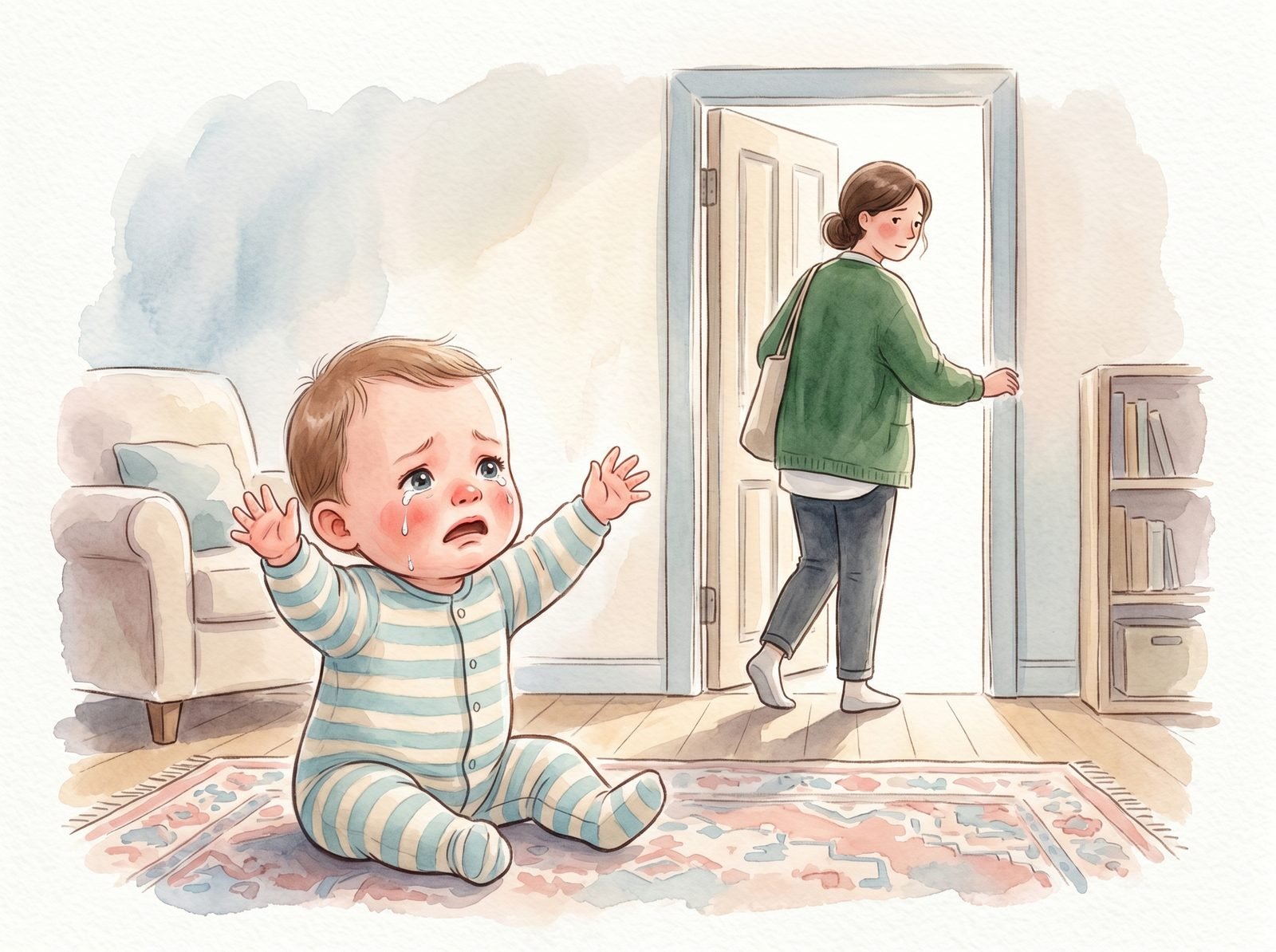 Bebé 9-12m ansiedad separación