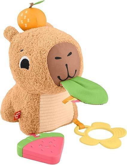 Fisher-Price Capibara Abracitos juguete sensorial peluche sonajero bebé 0 meses