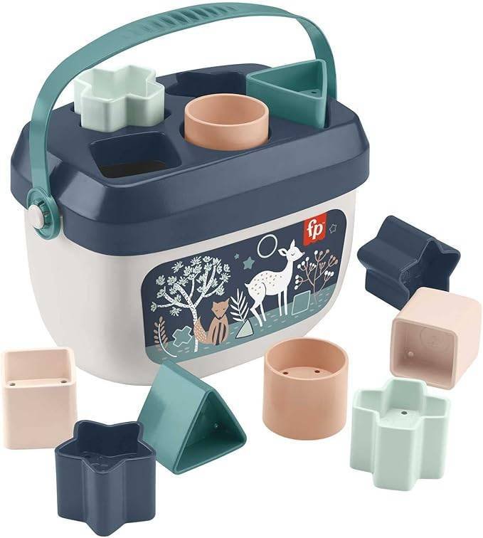 Fisher-Price Cubo Primeros Bloques cervatillo encajar formas bebé 6 meses