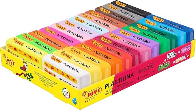 plastilina fluorescente niños brilla luz negra UV