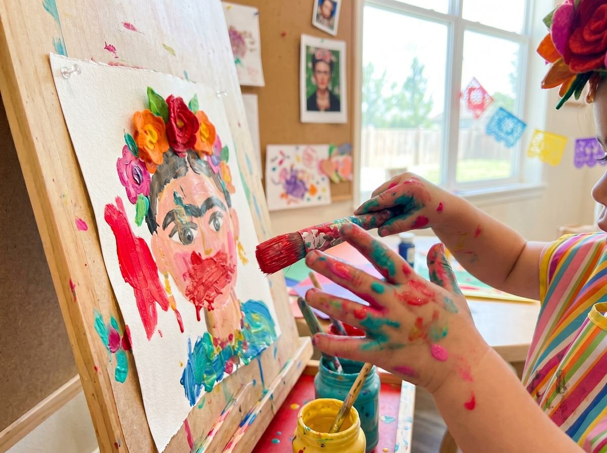 Actividad Frida Kahlo autorretrato — Los Mundos de Noa