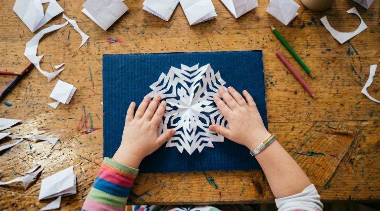 Copo de nieve — actividad del aula Los Mundos de Noa
