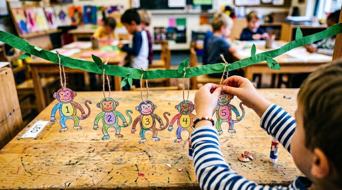 Five Little Monkeys — actividad Los Mundos de Noa