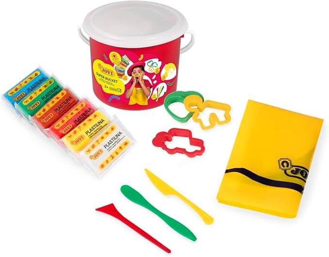 Jovi cubo plastilina 6 pastillas moldes herramientas niños