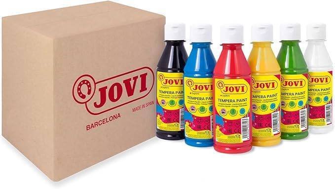 Jovi témpera colores primarios ingredientes naturales niños