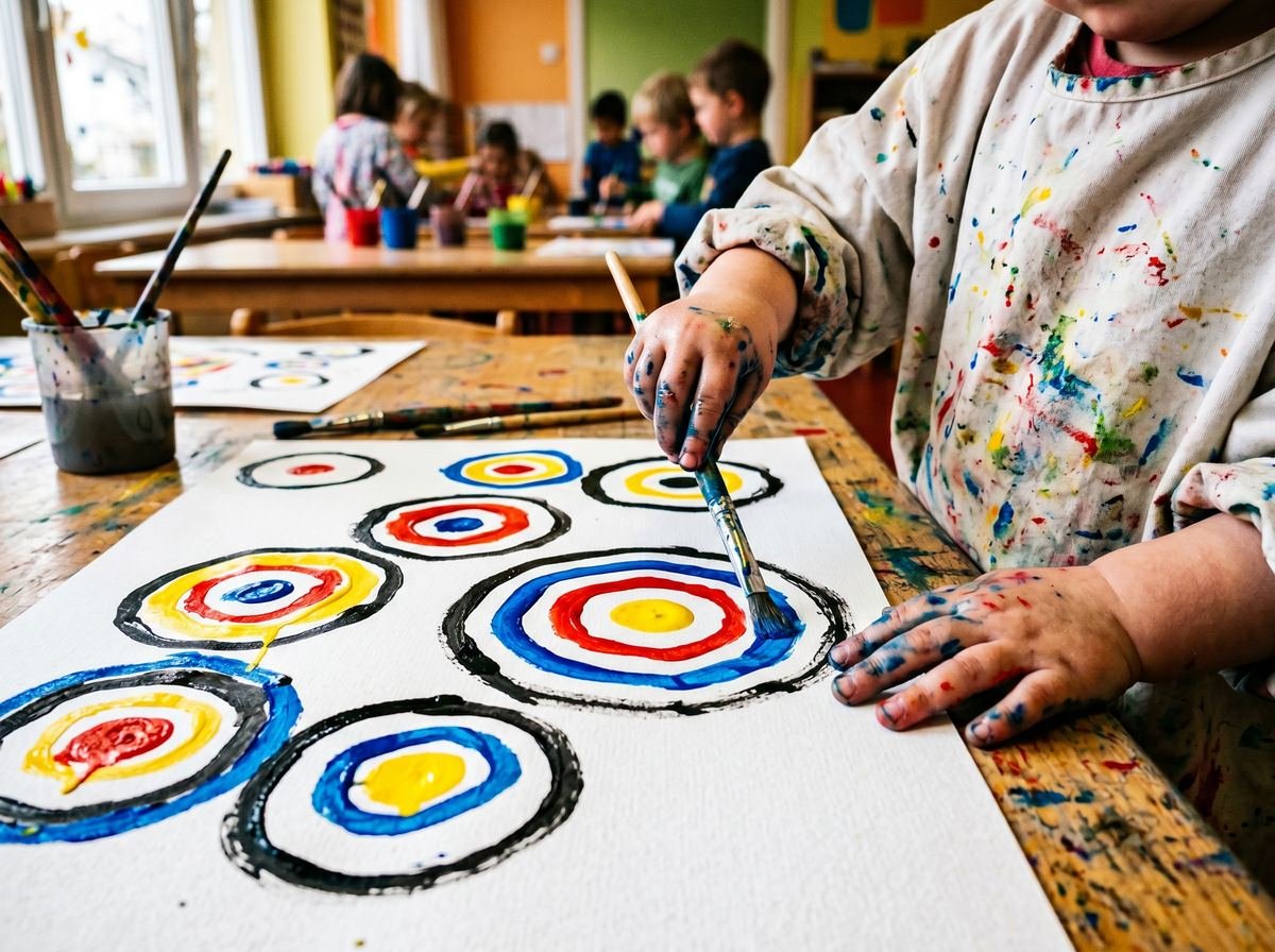 Actividad Kandinsky con círculos — Los Mundos de Noa