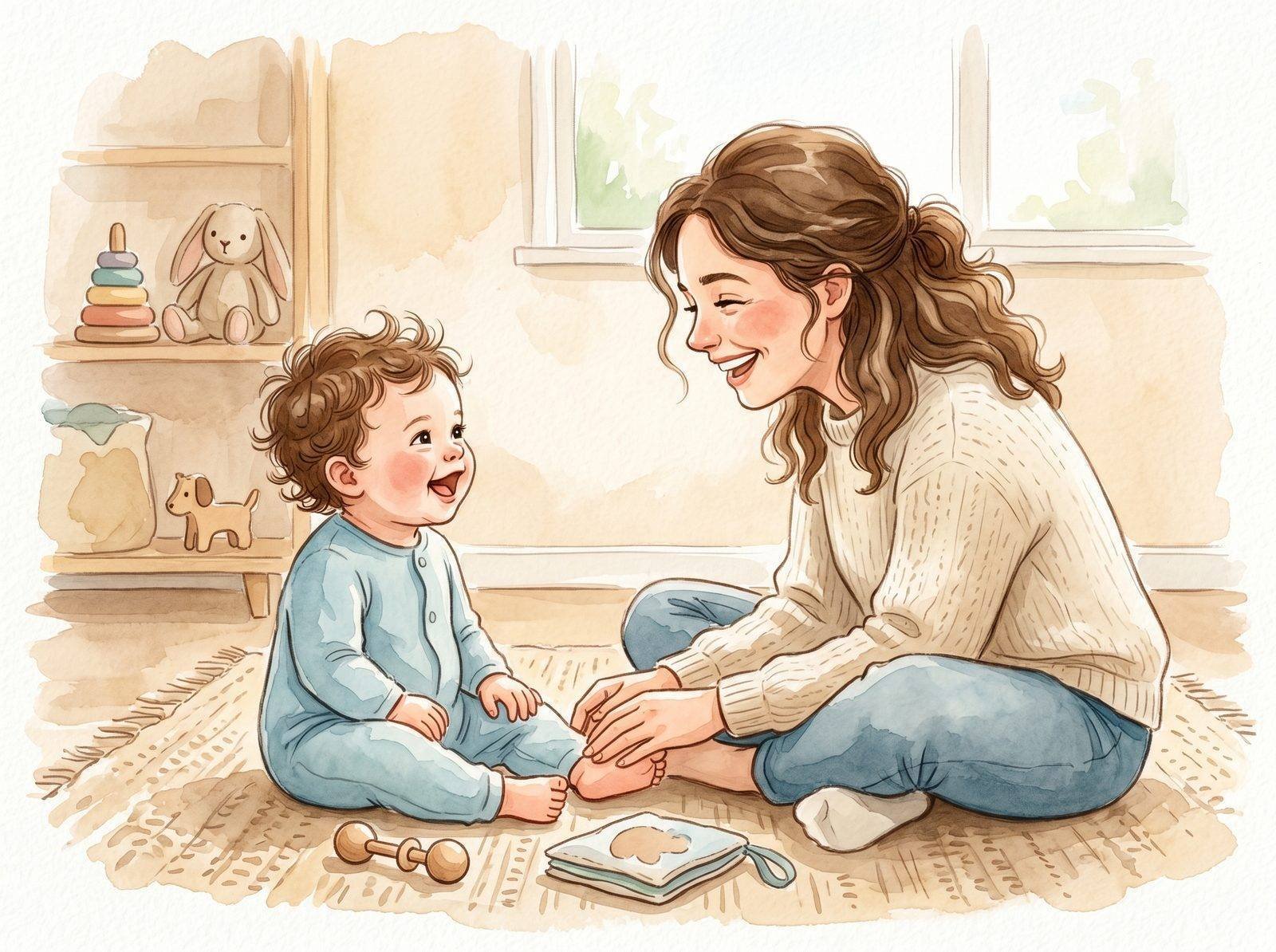 Bebé 6-9m diciendo mamá