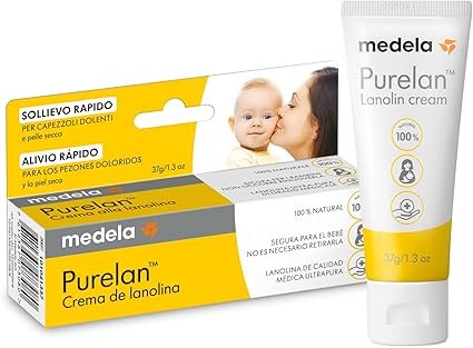 Medela Purelan crema lanolina grietas pezón lactancia