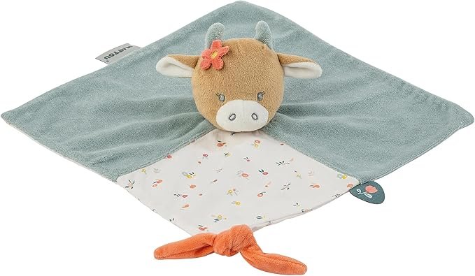 Nattou doudou vaca Mila peluche apego bebé algodón terciopelo