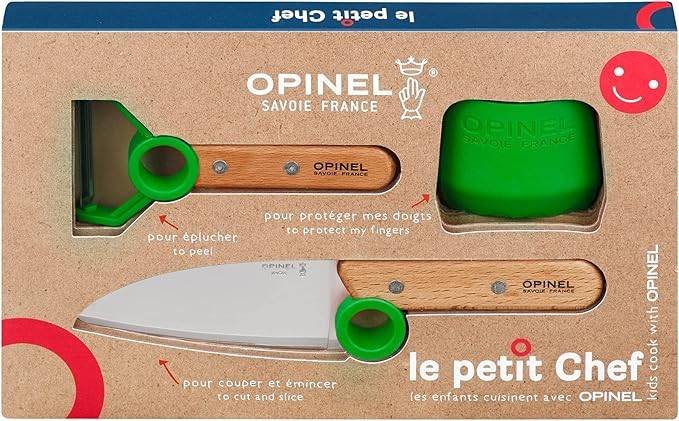 Opinel set cocina niños cuchillo pelador seguro Le Petit Chef