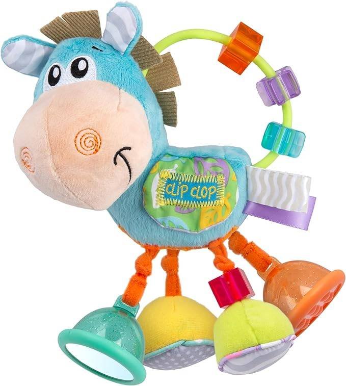 Playgro Clip Clop sonajero actividad peluche suave bebé 0 meses