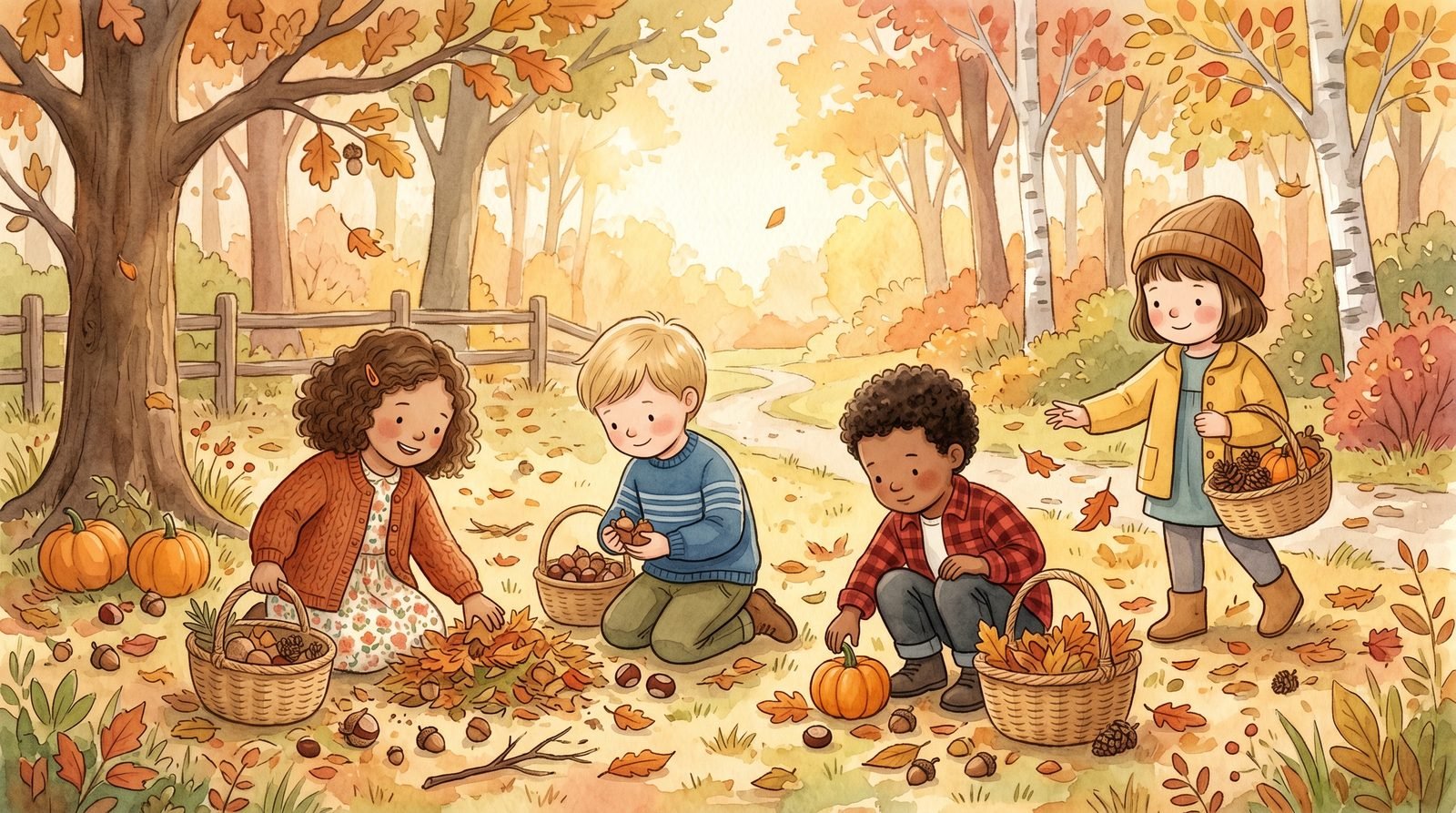 Proyecto infantil del otoño