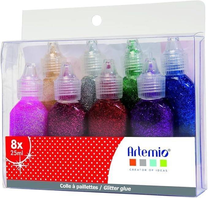 purpurina líquida botella sensorial efecto lento calmante niños
