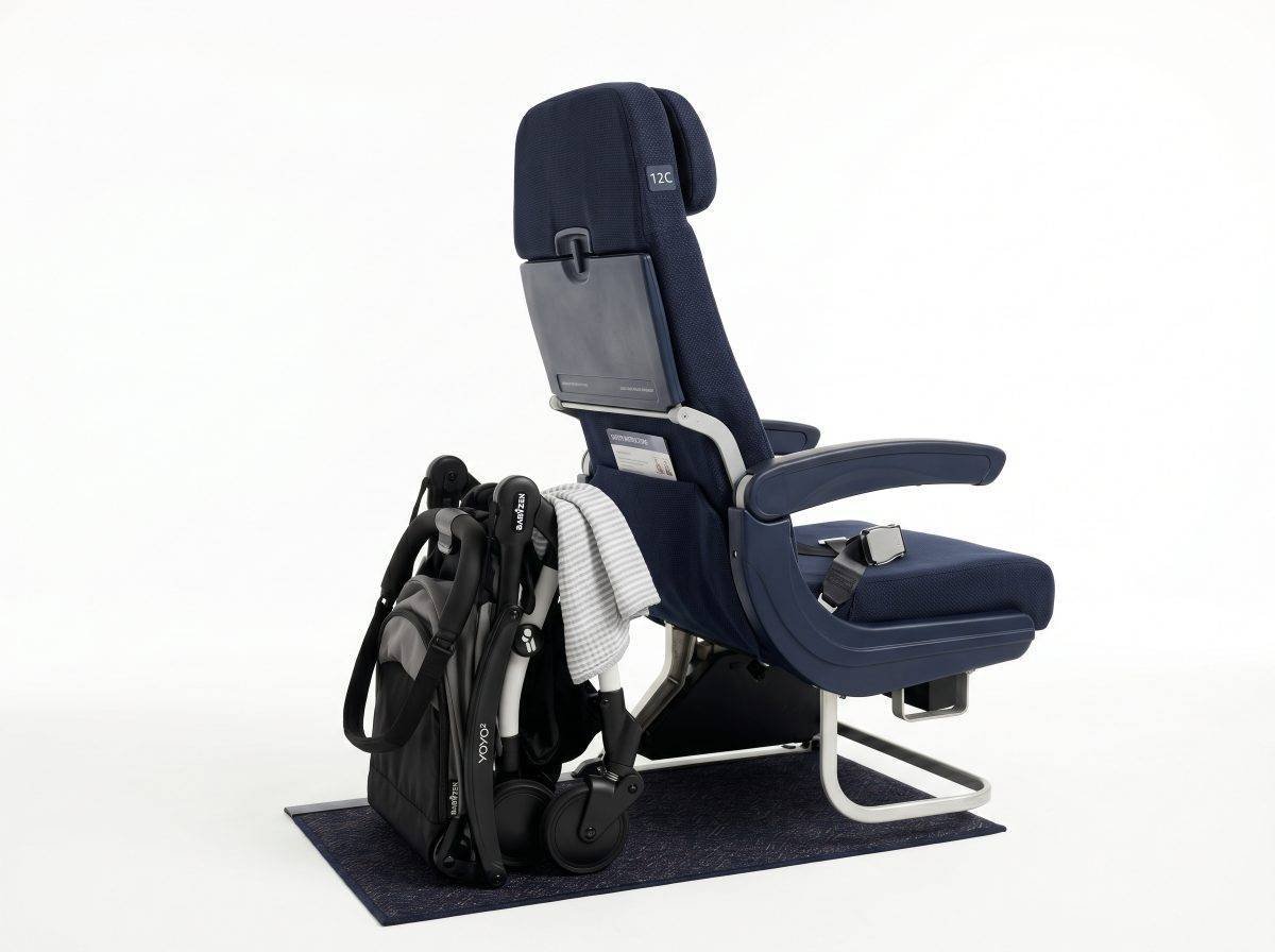 Silla de paseo plegada para viaje en avión — Los Mundos de Noa
