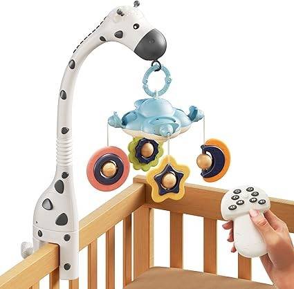 TUMAMA móvil cuna bebé 3 en 1 con proyector luz nocturna y música