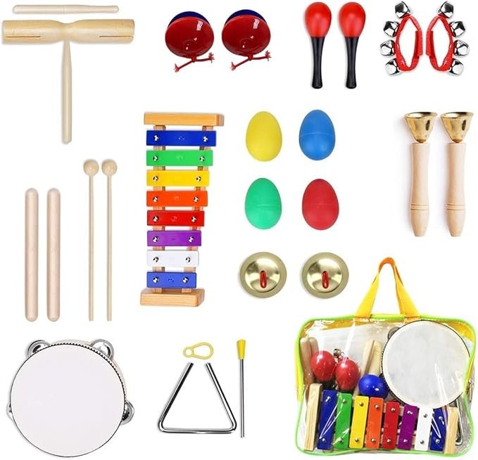 ULIFEME 24 piezas instrumentos musicales percusión infantil niños