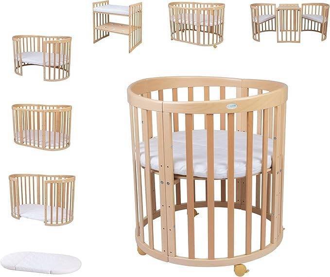 Waldin cuna ovalada 7 en 1 evolutiva bebé