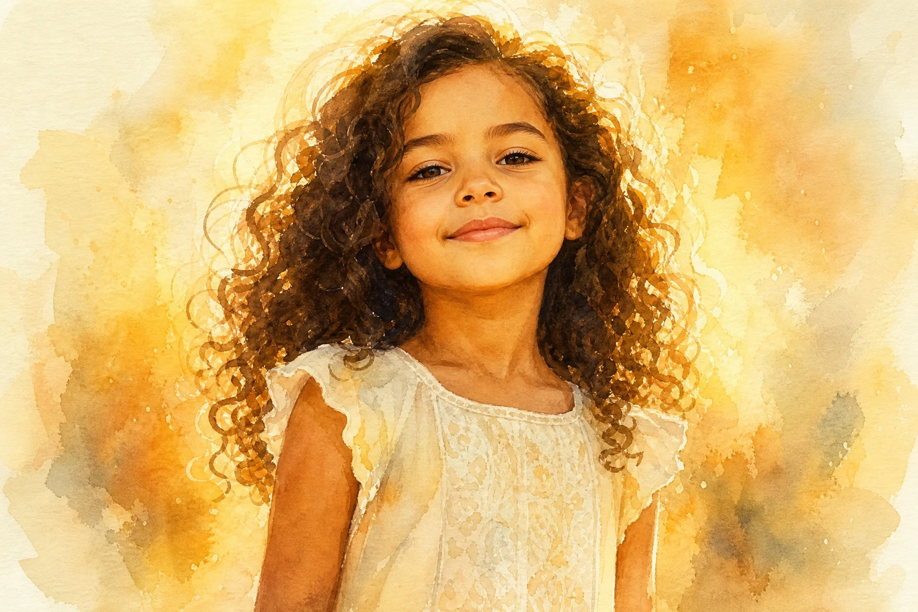Noa de 4-5 años mirando con orgullo y calma, con la confianza de quien ha aprendido que intentarlo tiene valor