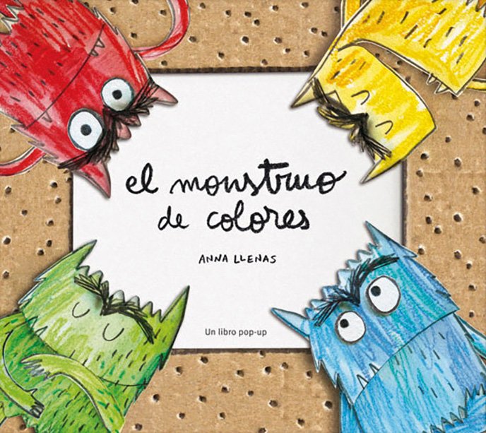 Cubierta de El Monstruo de Colores, edición pop-up, de Anna Llenas (Editorial Flamboyant)
